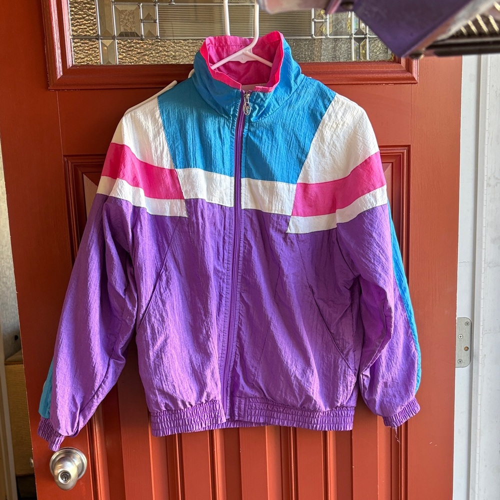Pink and Cream Windbreaker